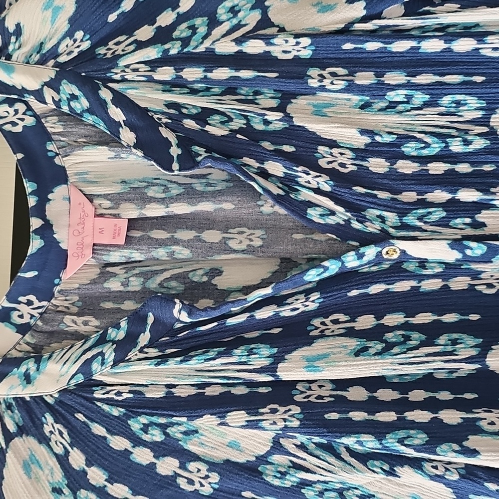 LILLY PULITZER LONG SLEEVE V Neck ROMPER MED